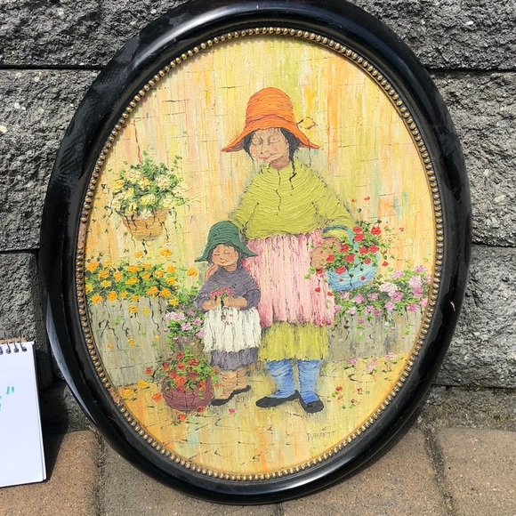 🌸Vintage Original Mildred Barrett Oil Painting - Picture 4 of 5